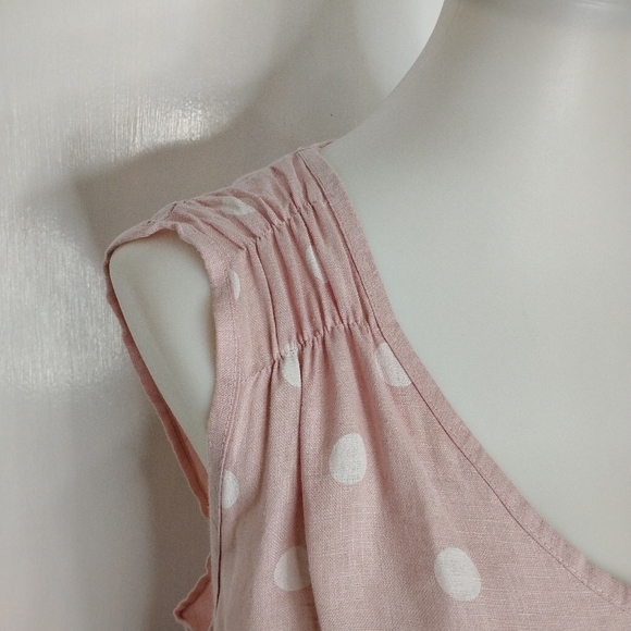 LA FILLE DU COUTURIER POLKA LINEN DRESS - Picture 10 of 10